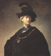 Old man with gorget and black cap (mk33)
